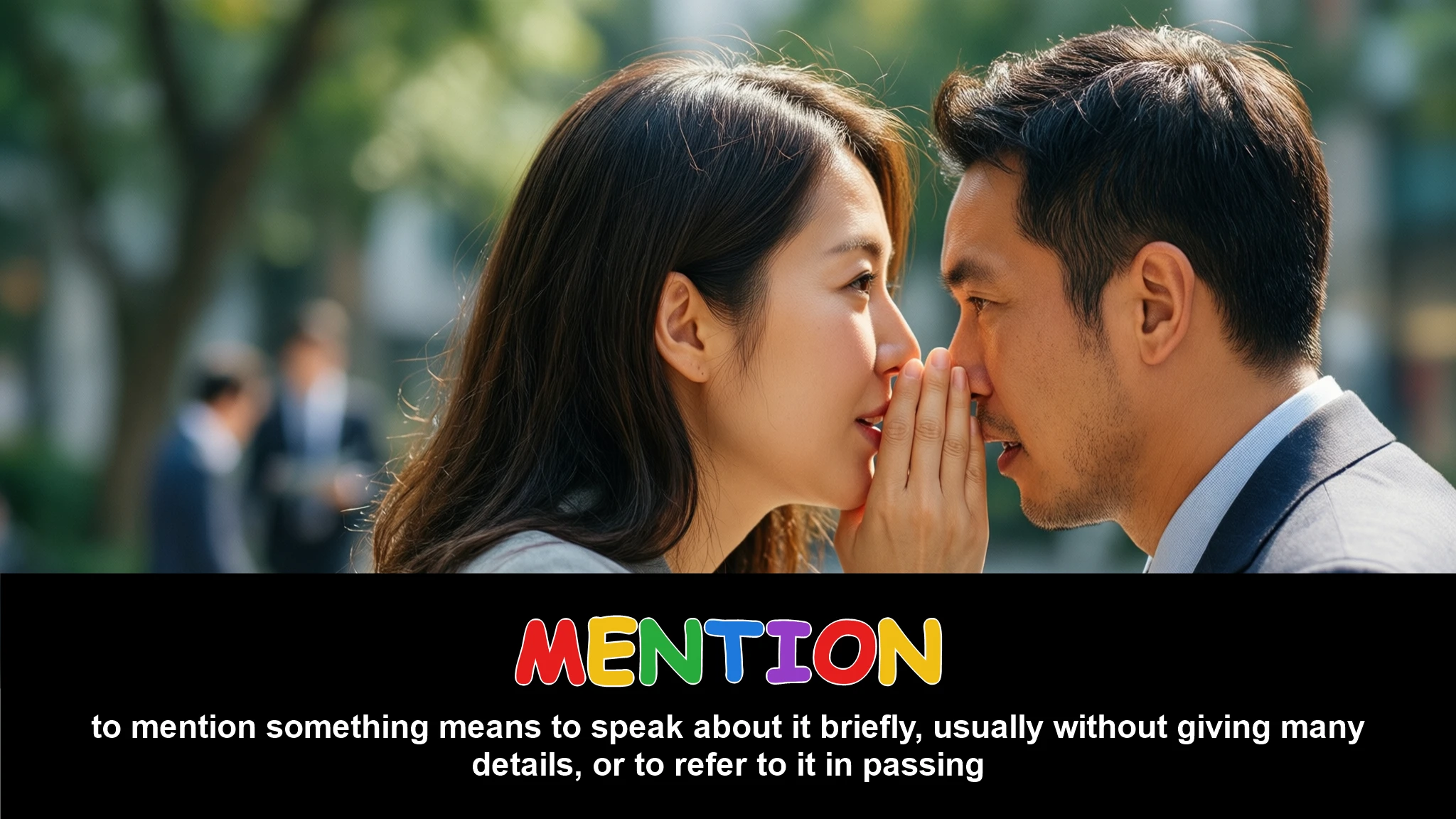 English Illustration for mention
